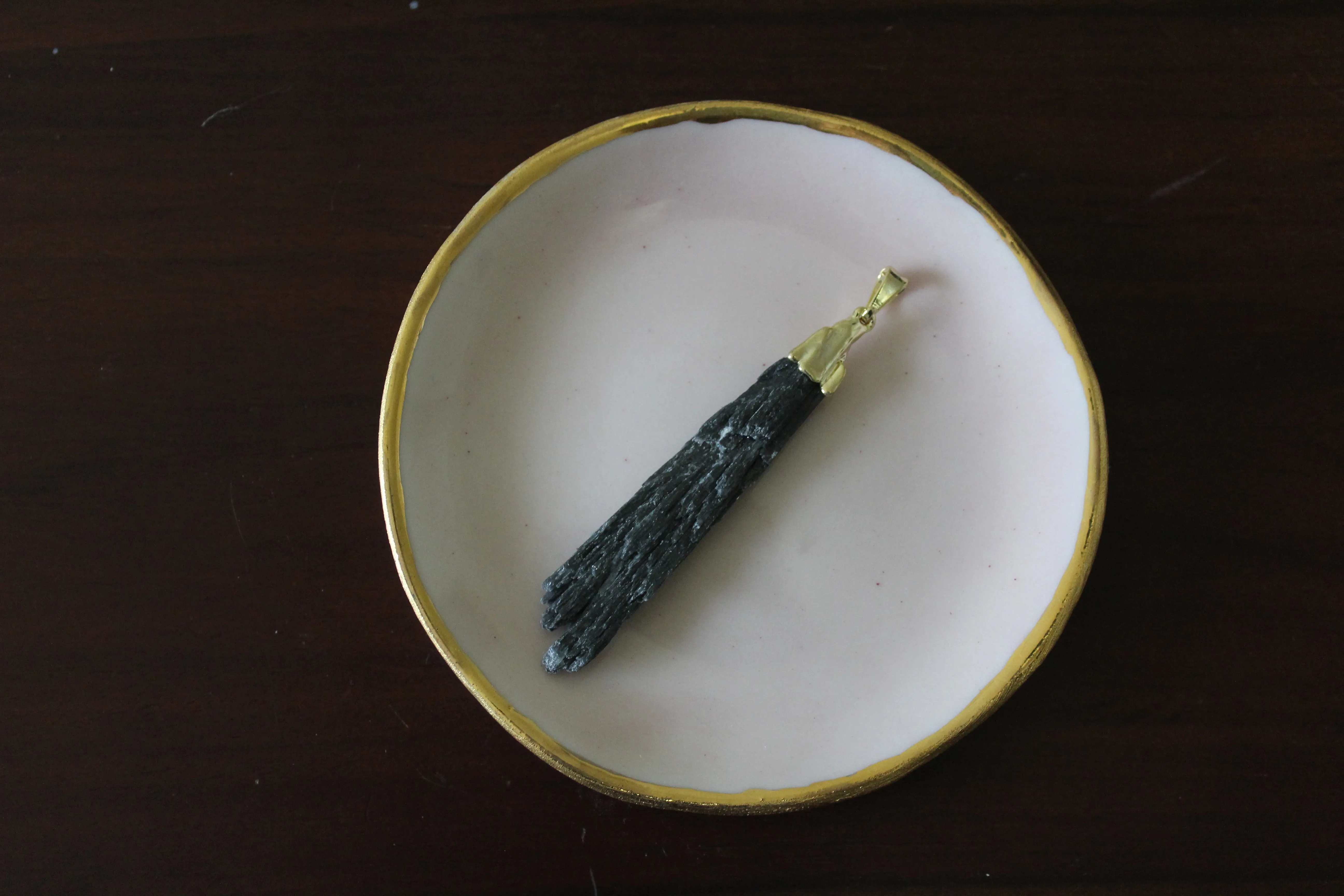 Black Kyanite Pendant
