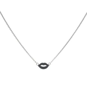 Black Lips Necklace
