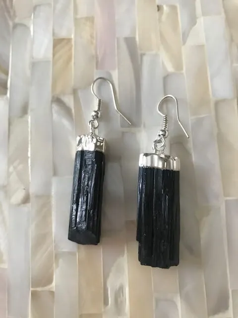 Black Tourmaline Earrings