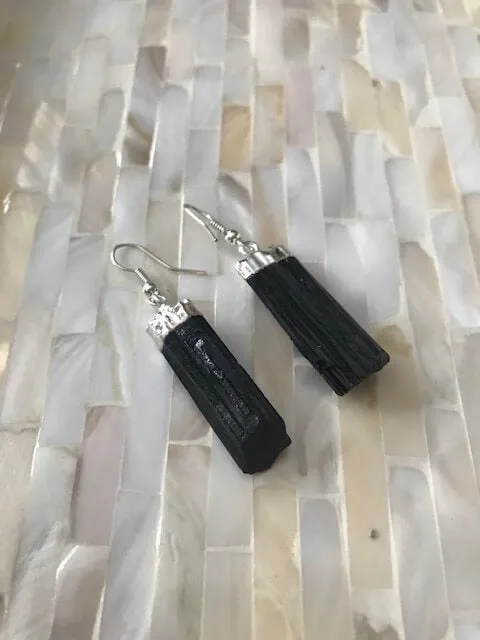 Black Tourmaline Earrings