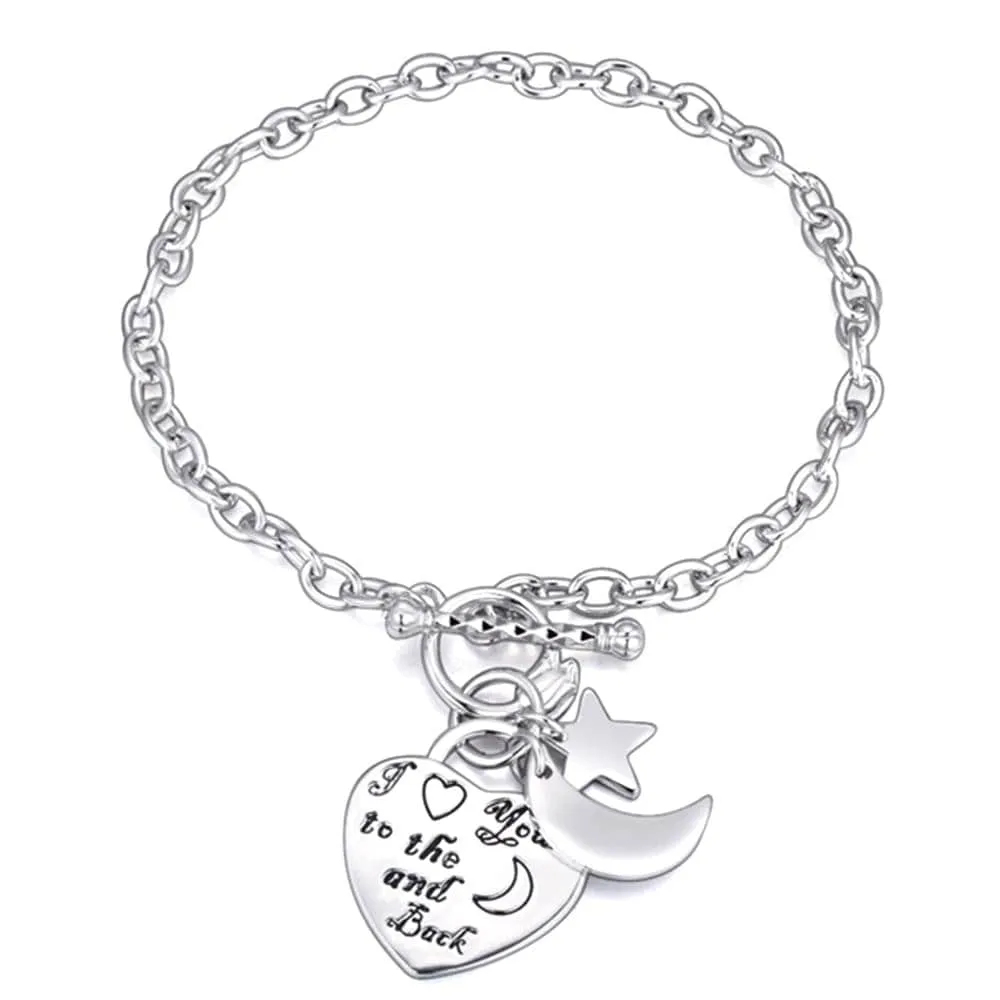 Boxed Love You To The Moon And Back Belcher Bracelet Set