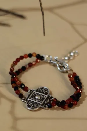 Bracelet | Agates & Turkish charm