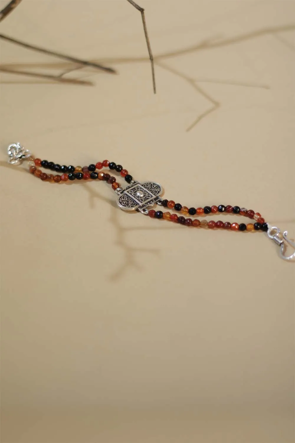 Bracelet | Agates & Turkish charm