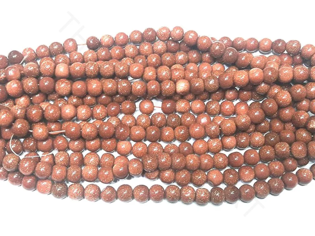 Brown Circular 2 Semi Precious Stones