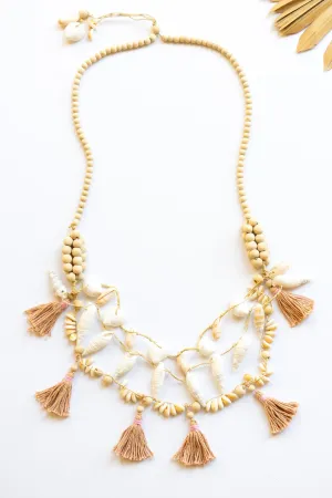 Cabana Shell Tassel Necklace