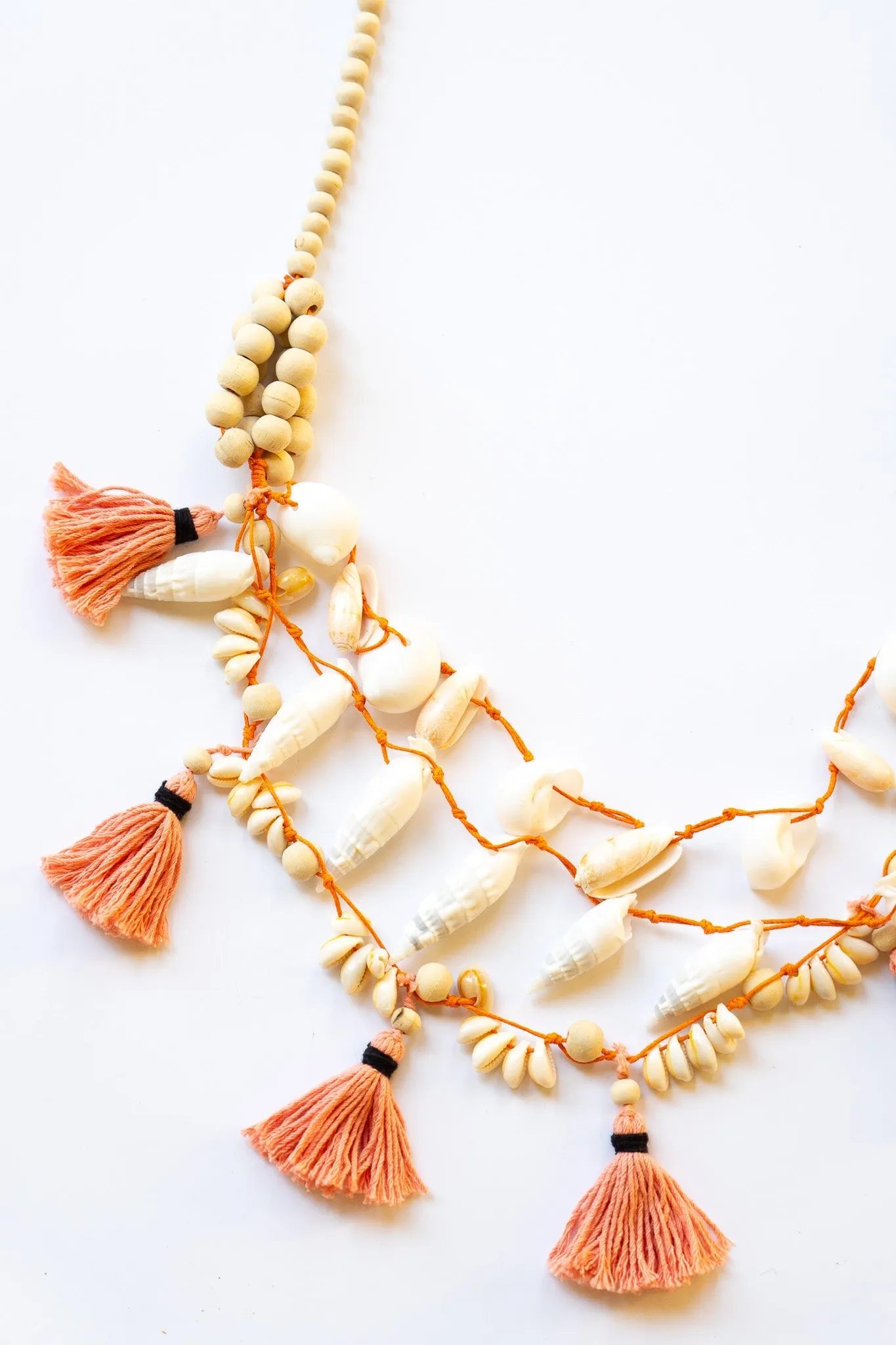 Cabana Shell Tassel Necklace