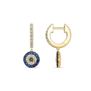 Capri Dreaming® Evil Eye Drop Earrings | 18K Yellow Gold