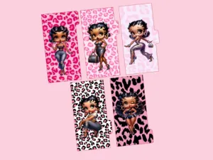 Cash Envelopes | Pink Betty Boop Leopard | Set of 5