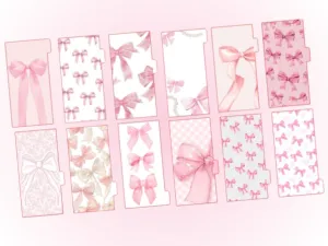 Cash Envelopes | Pink Bow | 12 month set