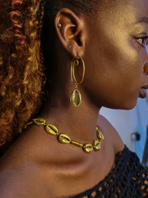 Casted Cowrie Plus Earrings