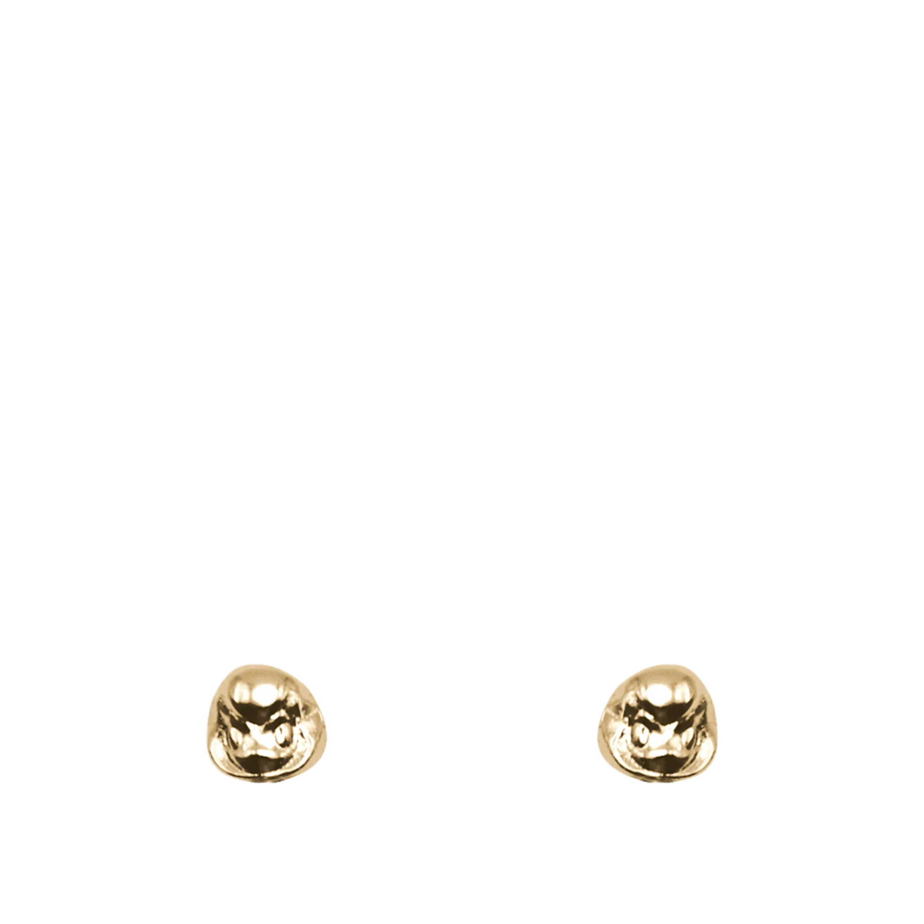 Charm Stud Earrings in Gold