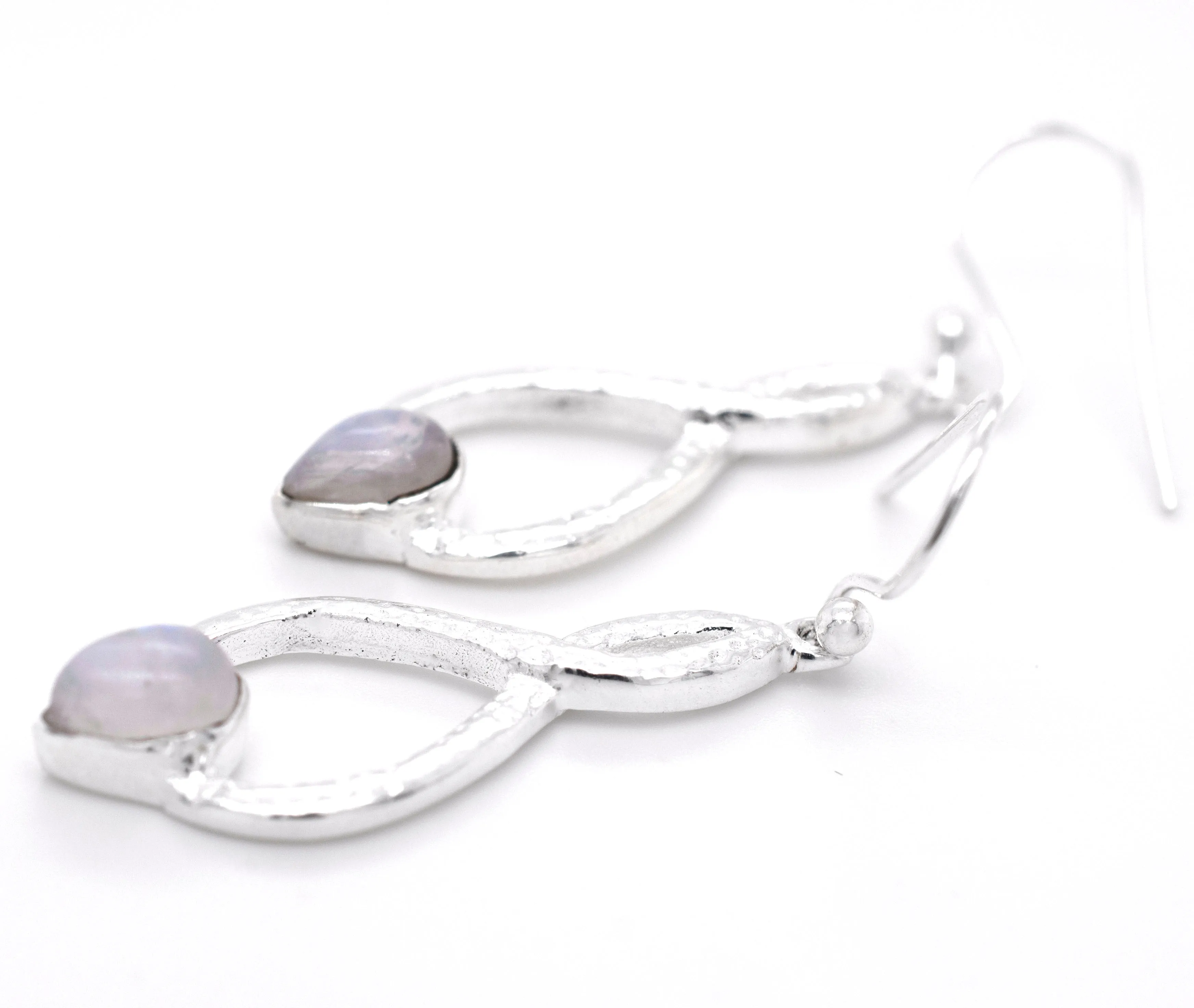 Chic Moonstone Teardrop Earrings