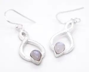 Chic Moonstone Teardrop Earrings
