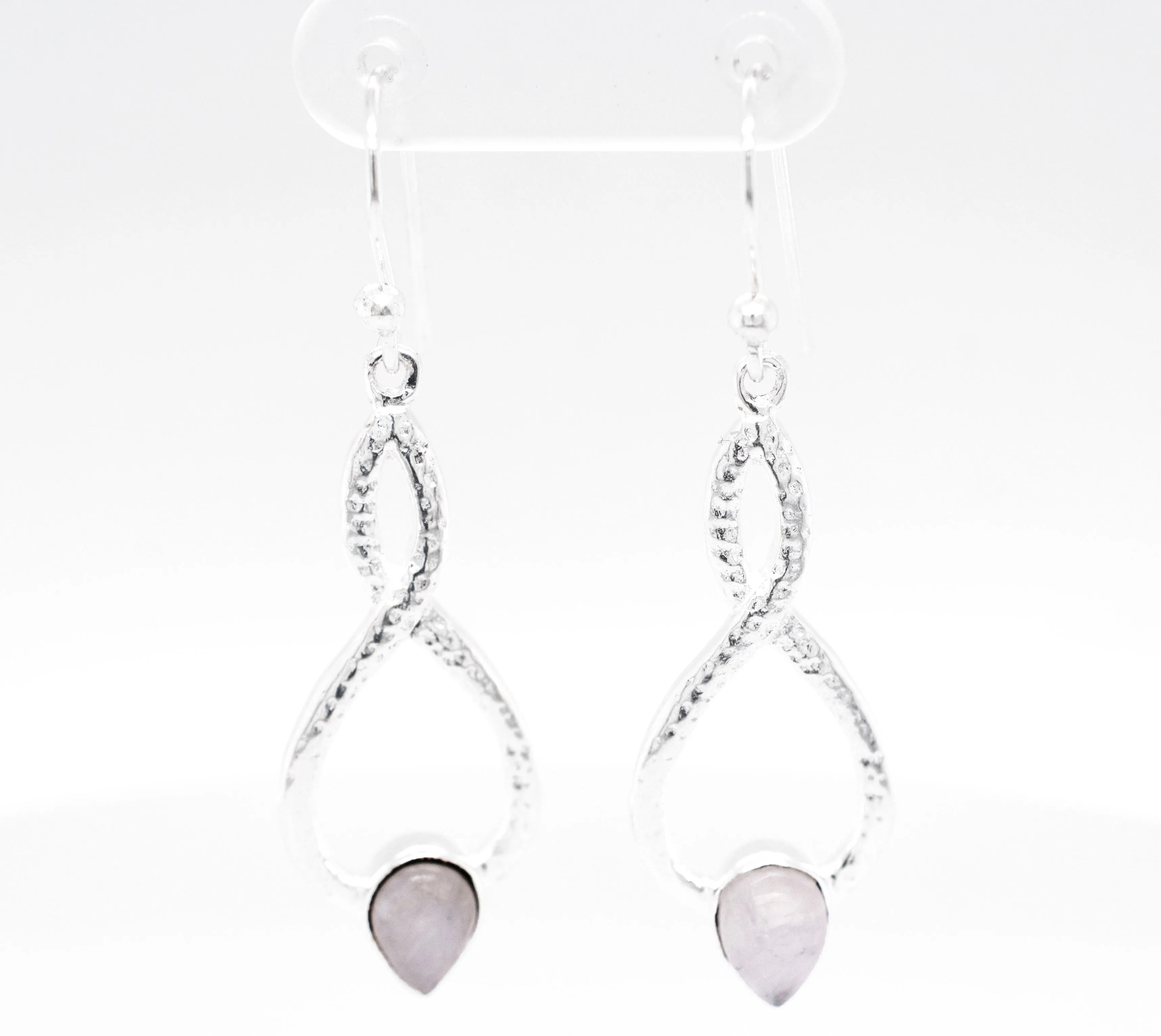 Chic Moonstone Teardrop Earrings