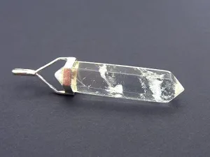 Clear Quartz Double Terminated Pendant
