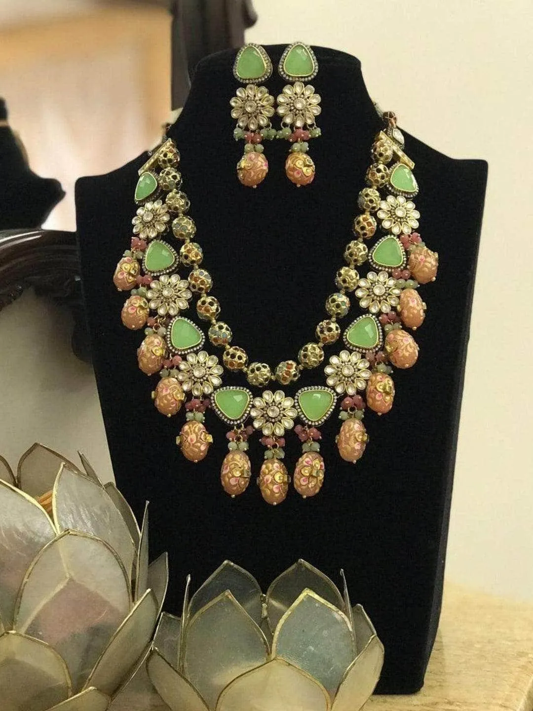Colorful Layered Precious Stone Set