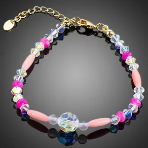 Crystal Beads Lobster Bracelet