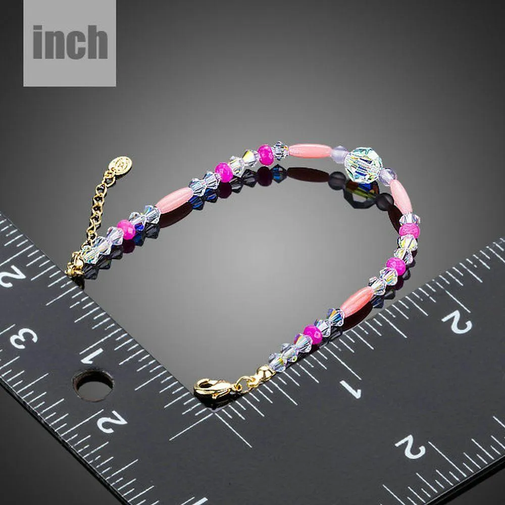 Crystal Beads Lobster Bracelet
