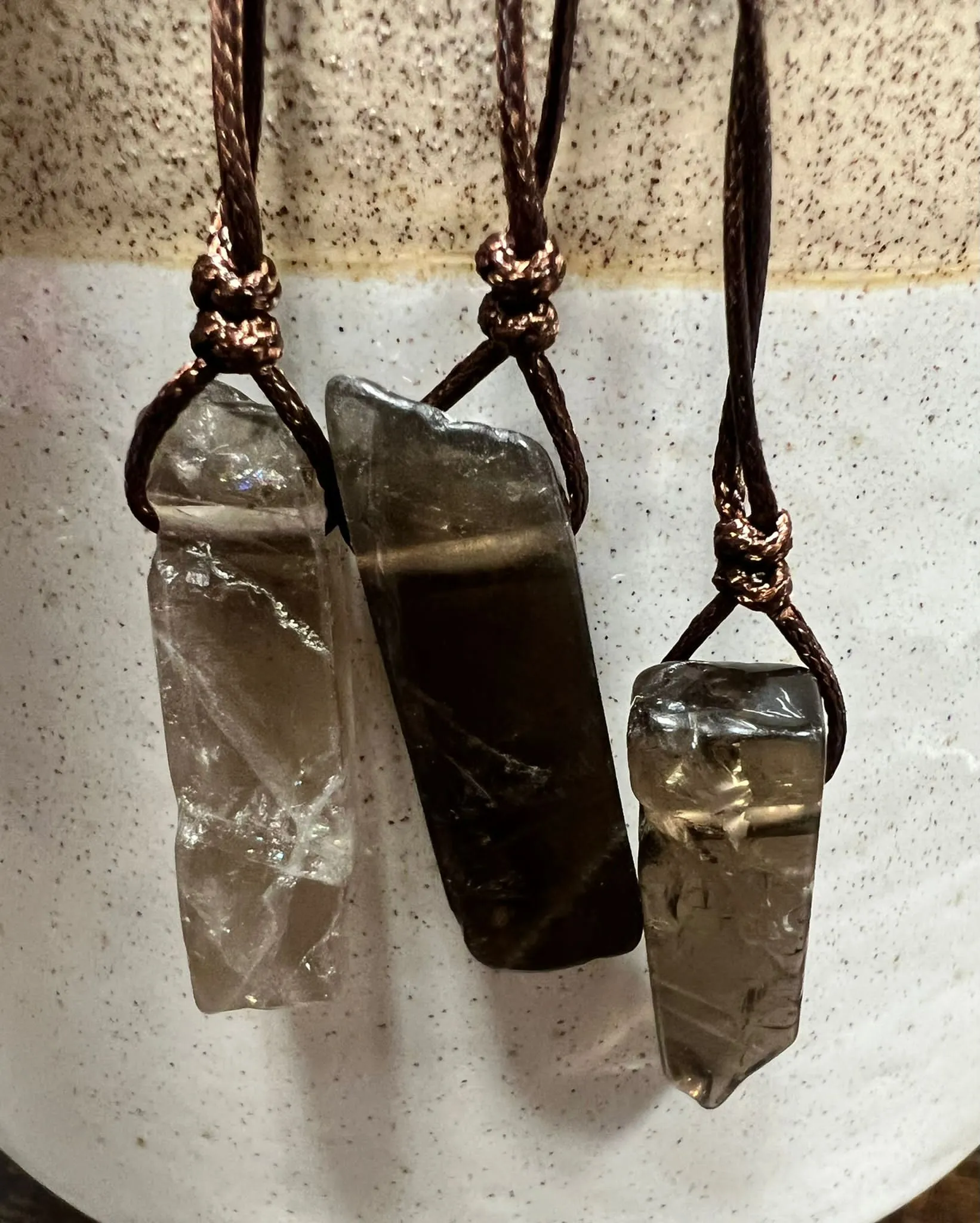 Crystal Pendants on Adjustable Cord