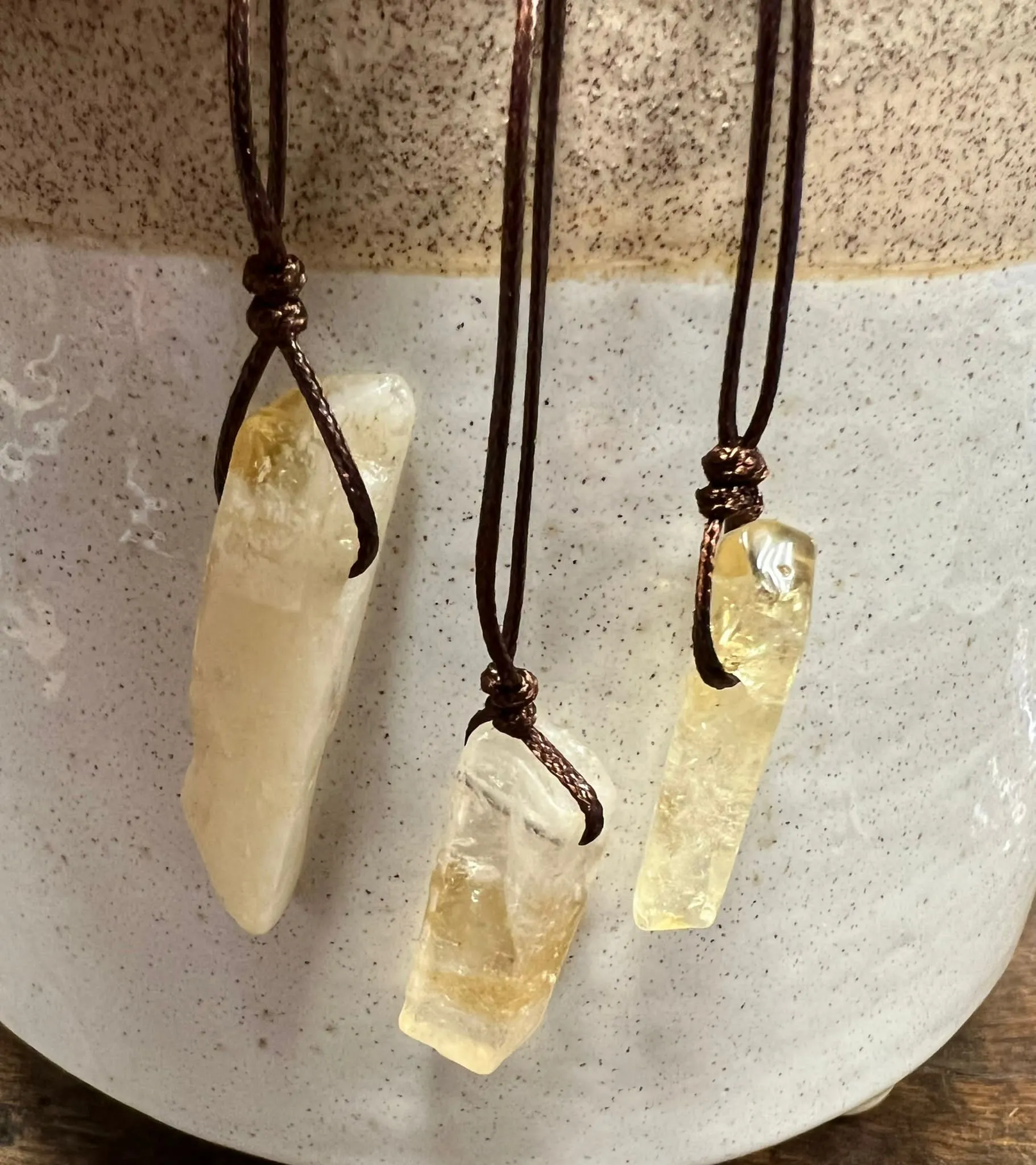 Crystal Pendants on Adjustable Cord