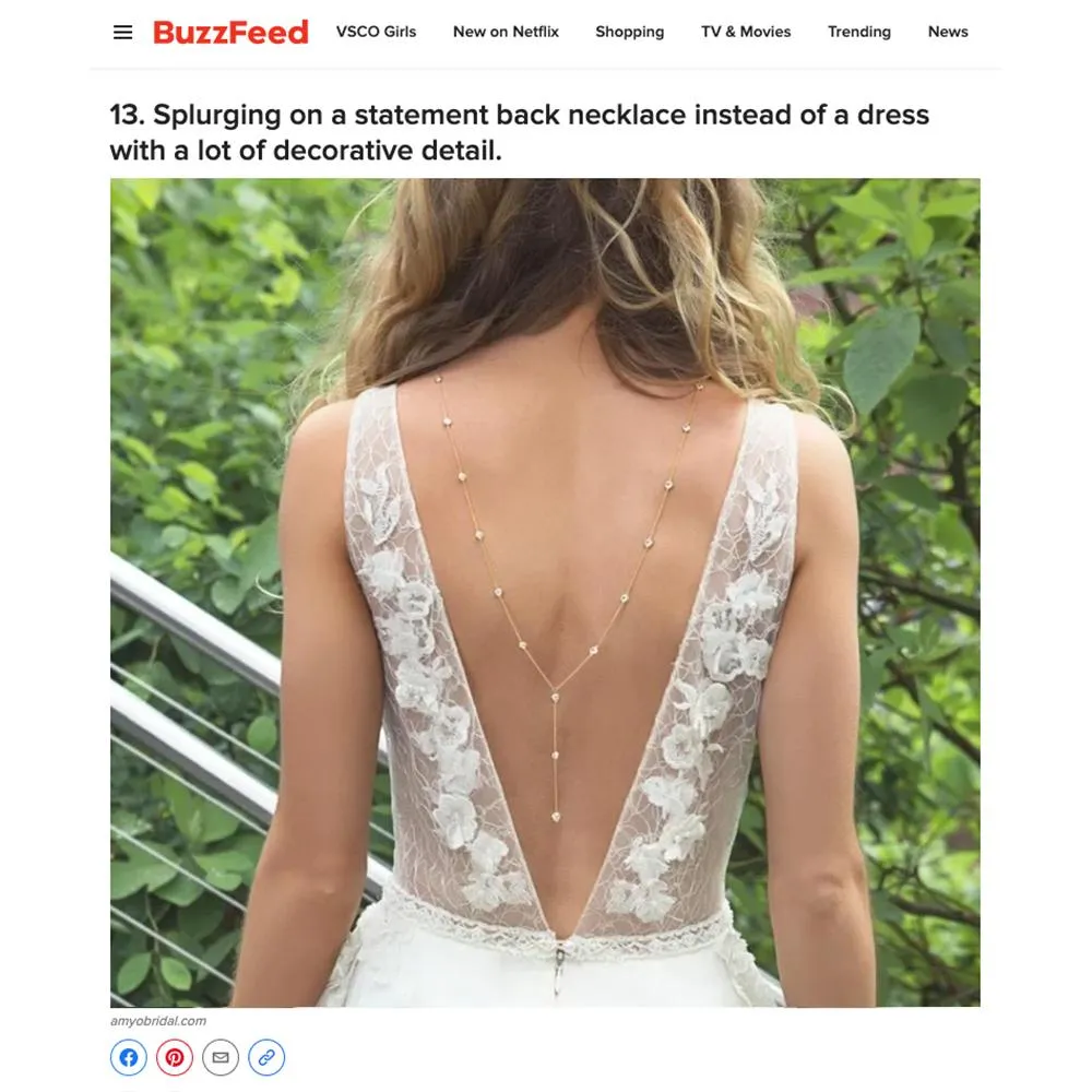 Dakota Y Lariat Backdrop Necklace