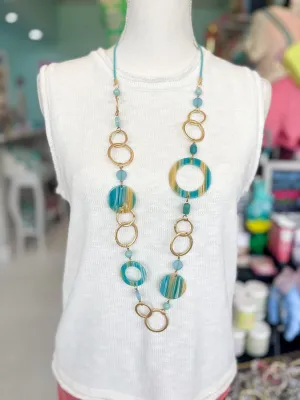 Deep Teal Statement Necklace