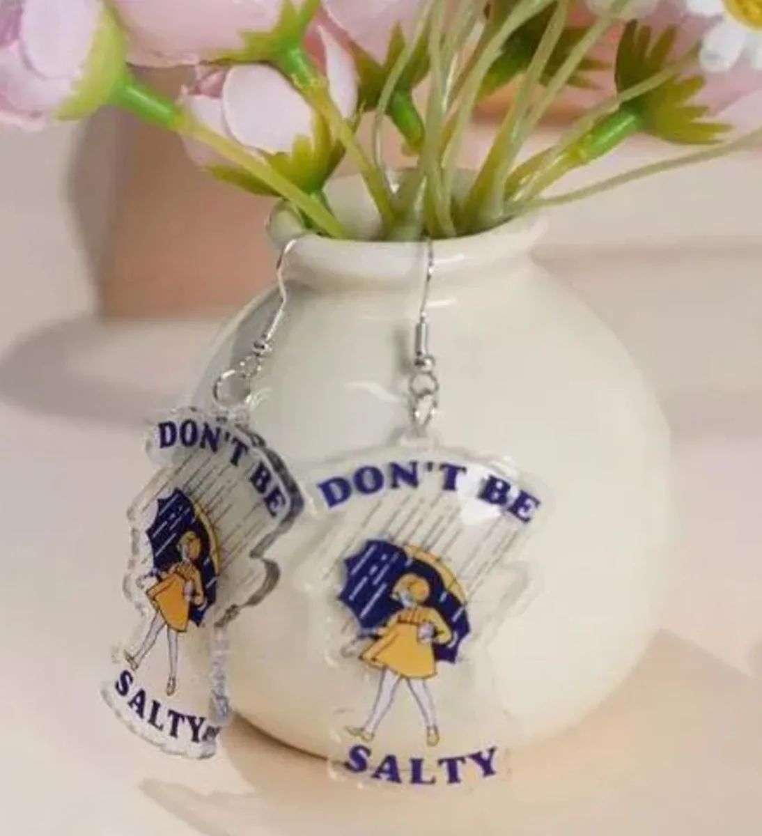 Don't Be Salty Dangle Earrings