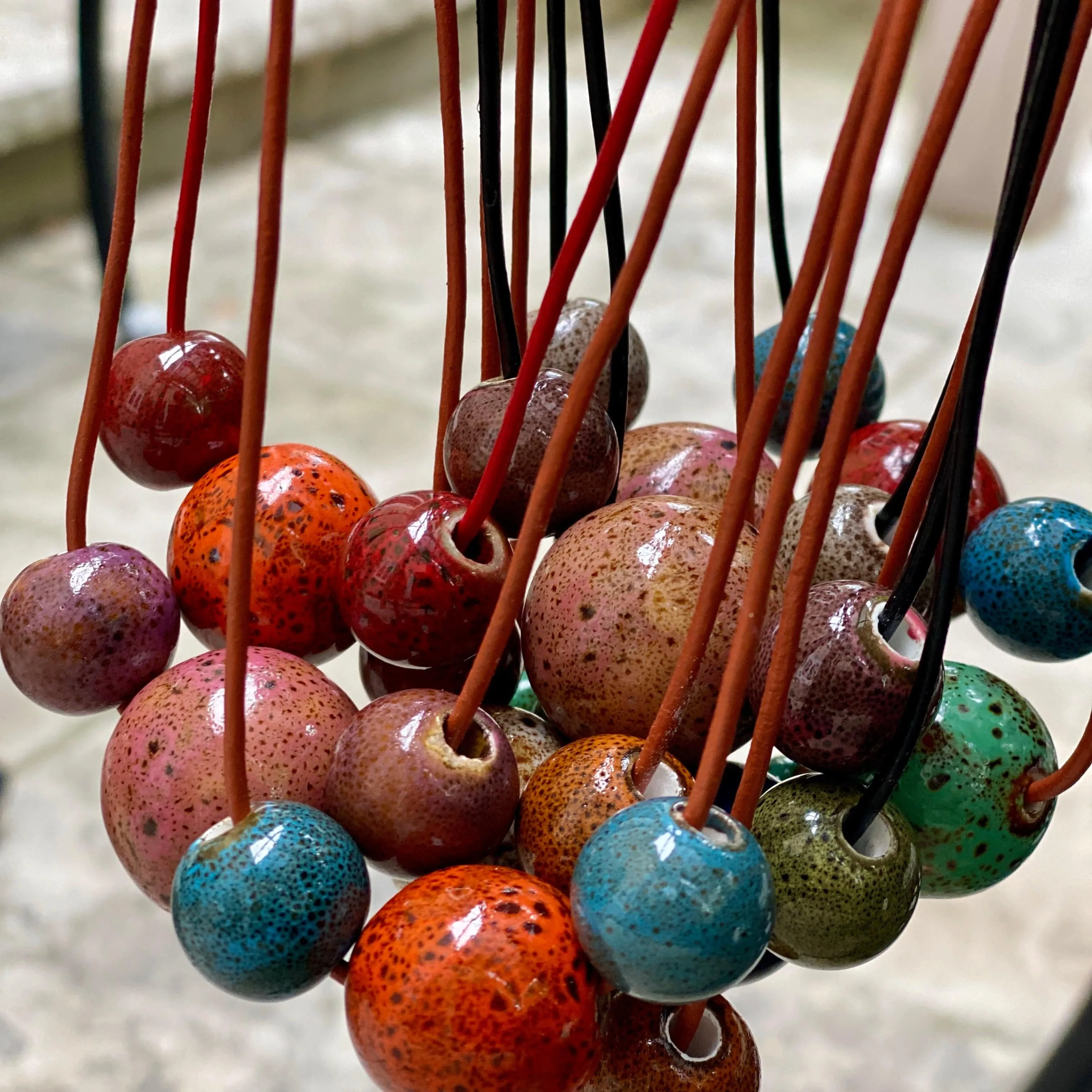 Elegance Pop of Color Beaded Necklace