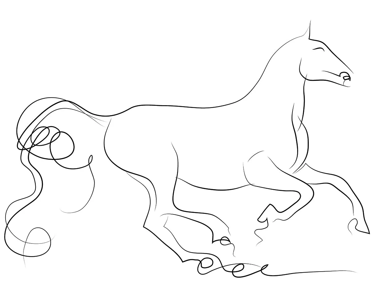 Elegant horse