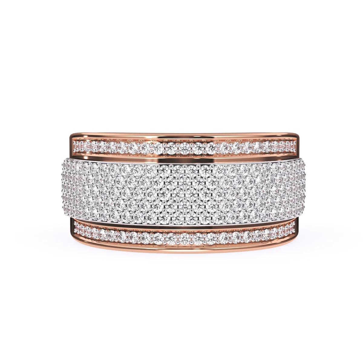 Elegant Lab Grown Cluster Diamond Ring