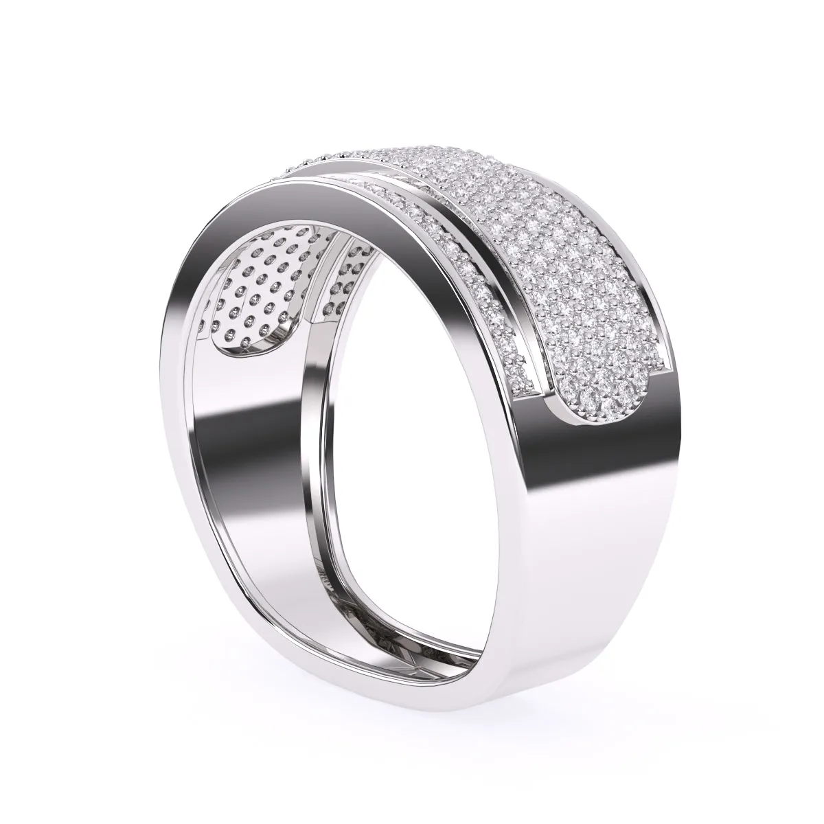Elegant Lab Grown Cluster Diamond Ring