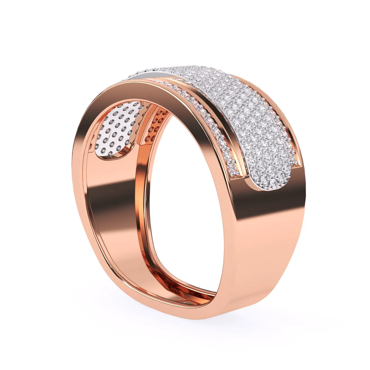 Elegant Lab Grown Cluster Diamond Ring