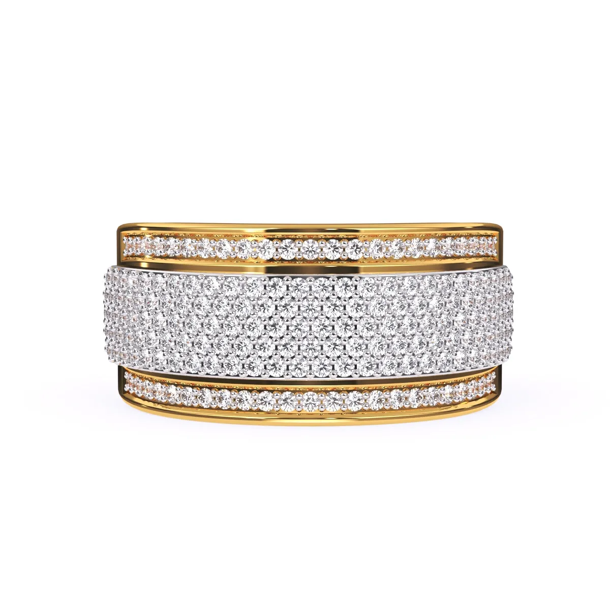 Elegant Lab Grown Cluster Diamond Ring