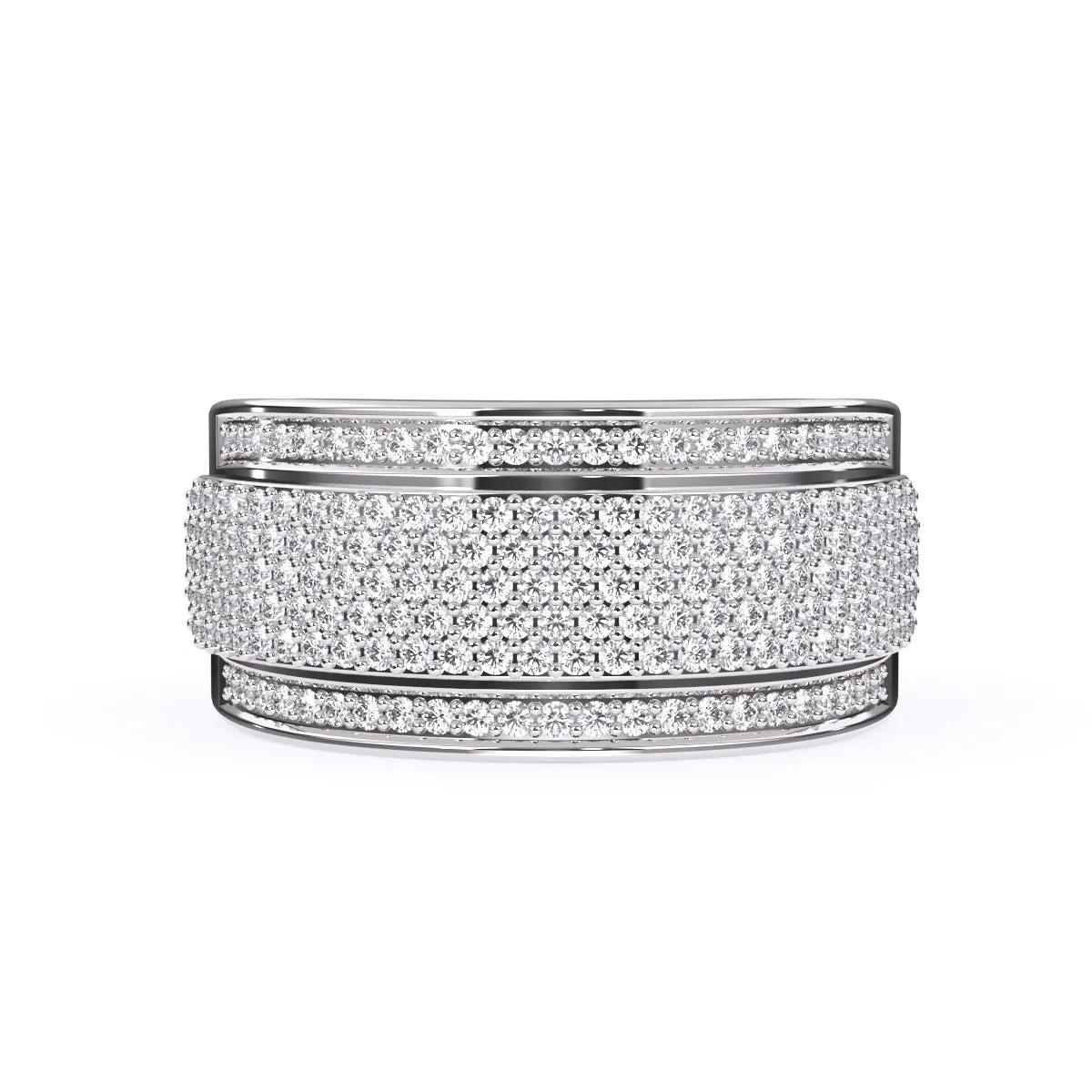 Elegant Lab Grown Cluster Diamond Ring