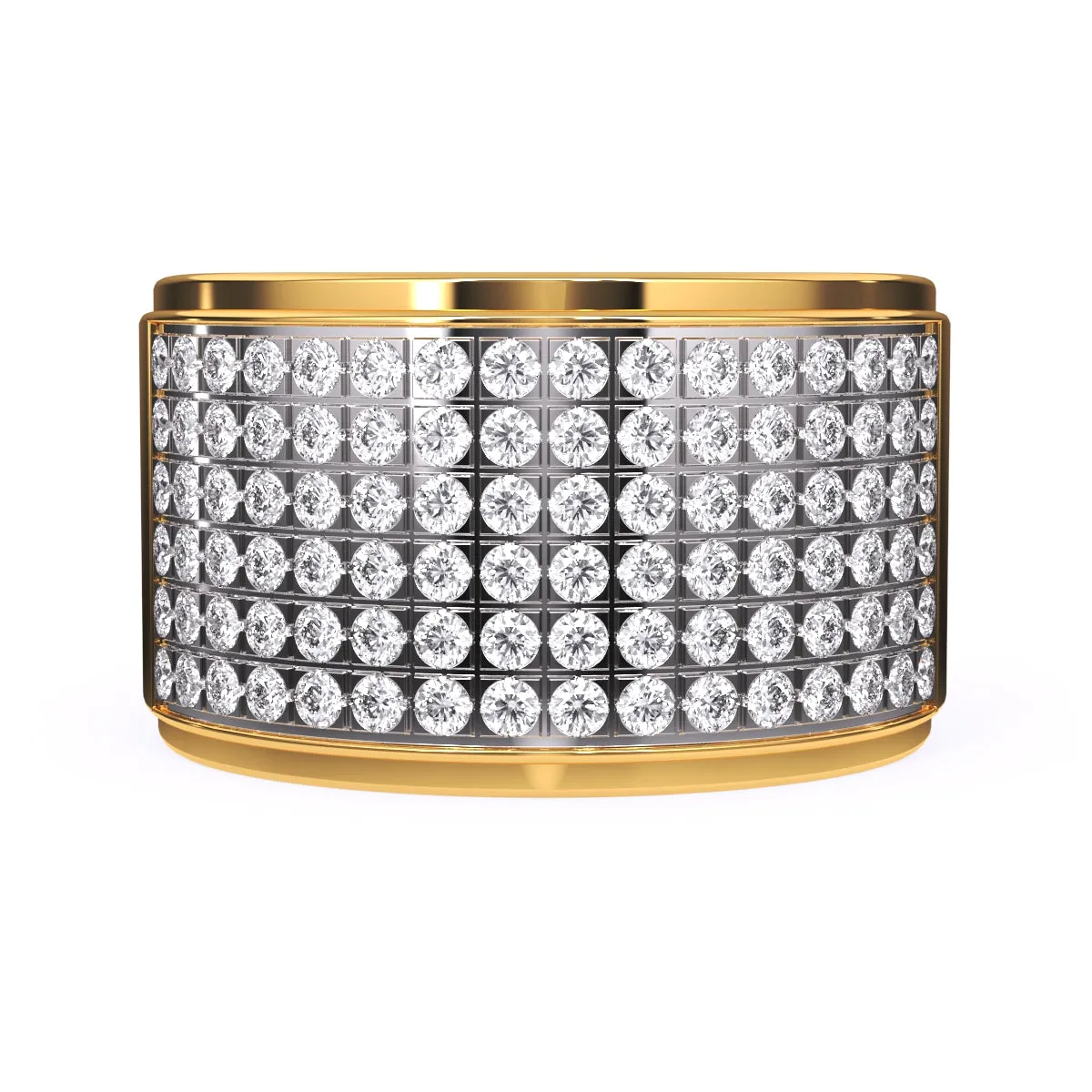 Elegant Lab Grown Thick Ring For Men