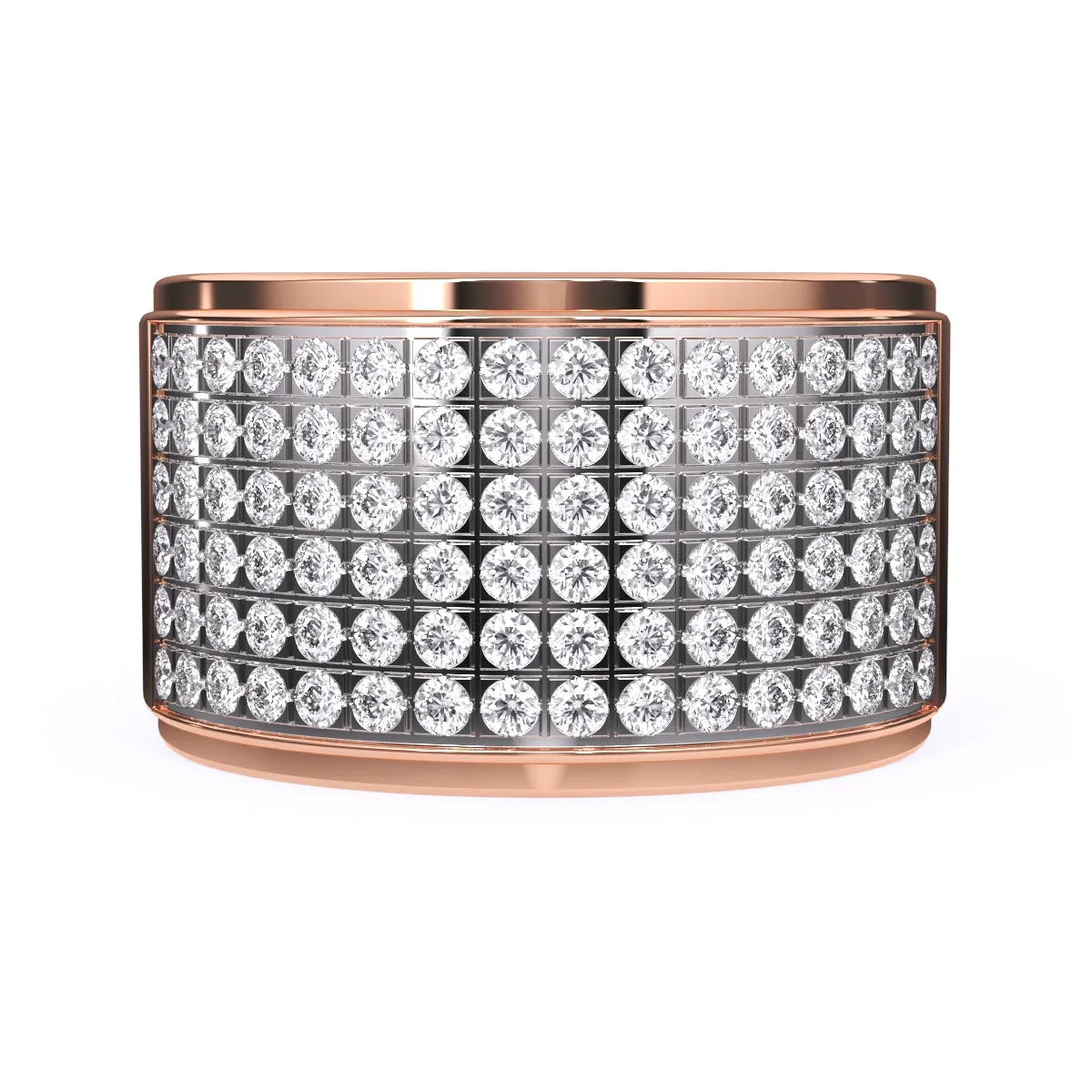 Elegant Lab Grown Thick Ring For Men