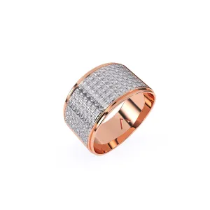 Elegant Lab Grown Thick Ring For Men