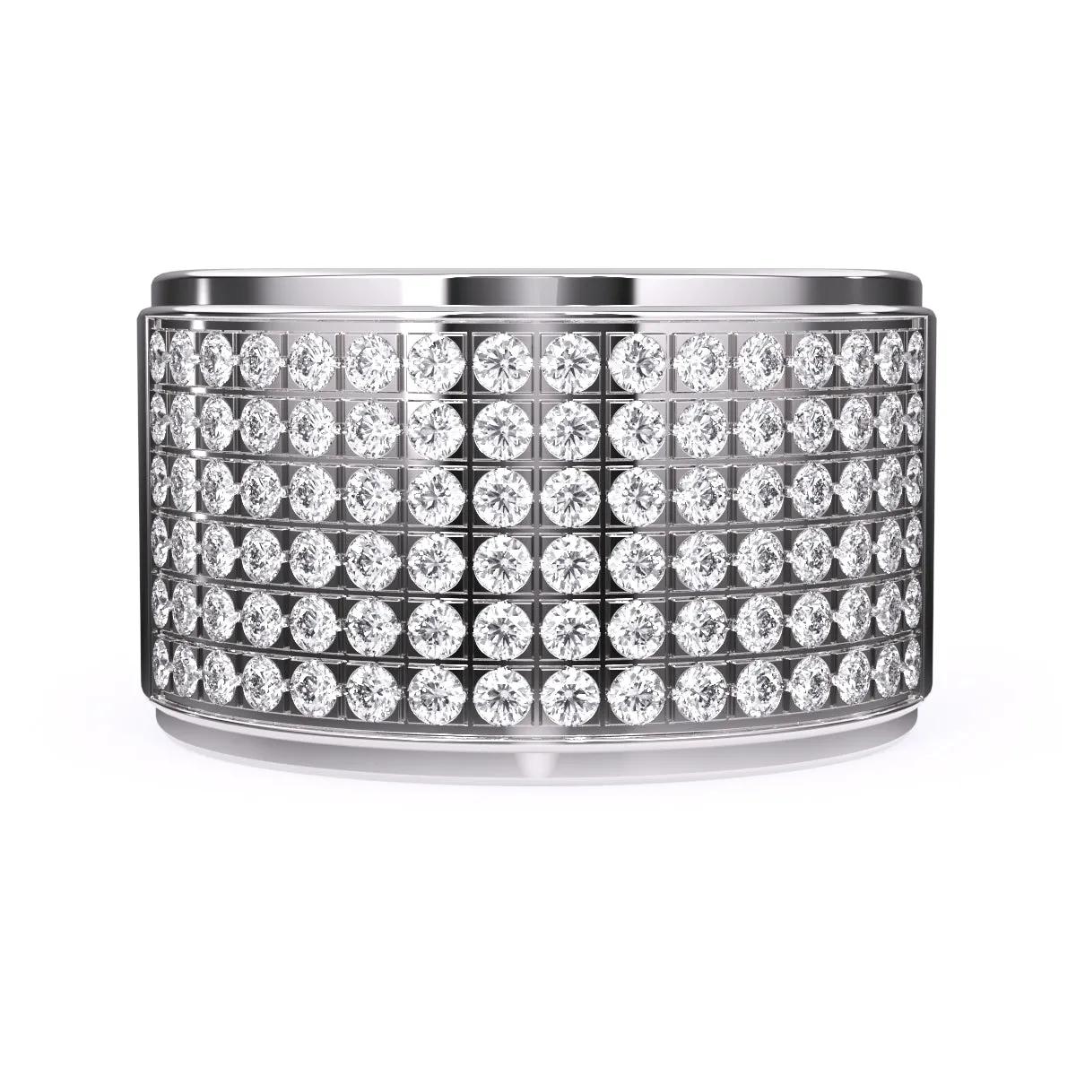Elegant Lab Grown Thick Ring For Men