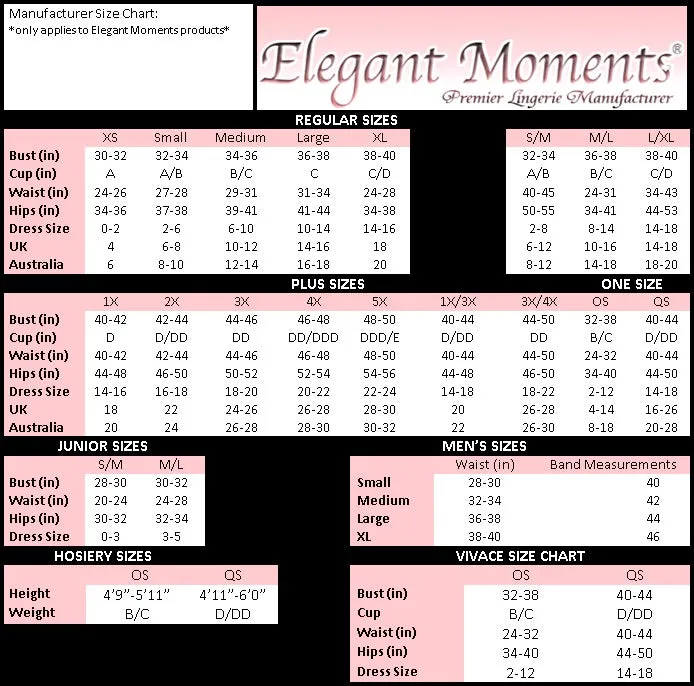 Elegant Moments Vinyl and chain bra with studded star detail, O rings and adjustable back buckle closure. Matching crotchless g-string included.
