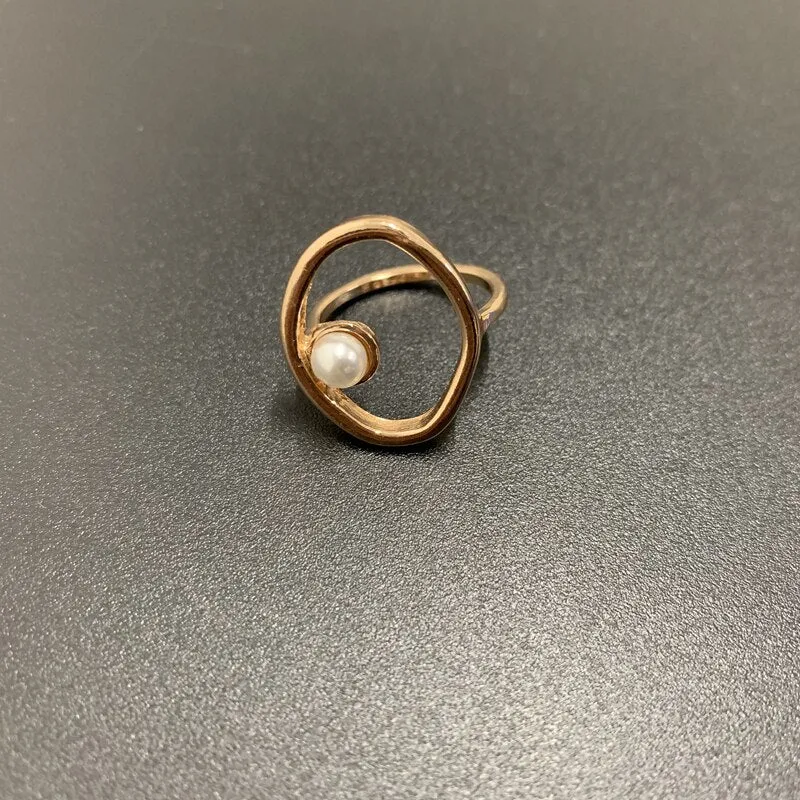 elegant simple imitation of Pearl round Rings
