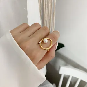 elegant simple imitation of Pearl round Rings