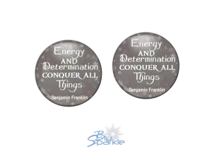 Energy And Determination Conquer All Things - Earrings