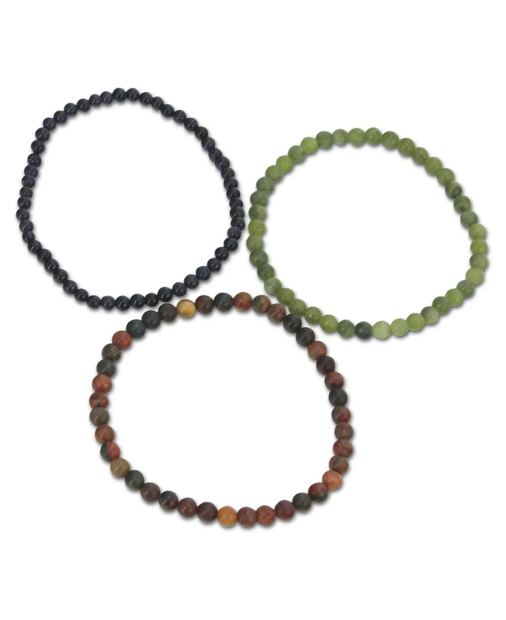 Energy Bracelets for Nurturing and Well-Being, Set of 3