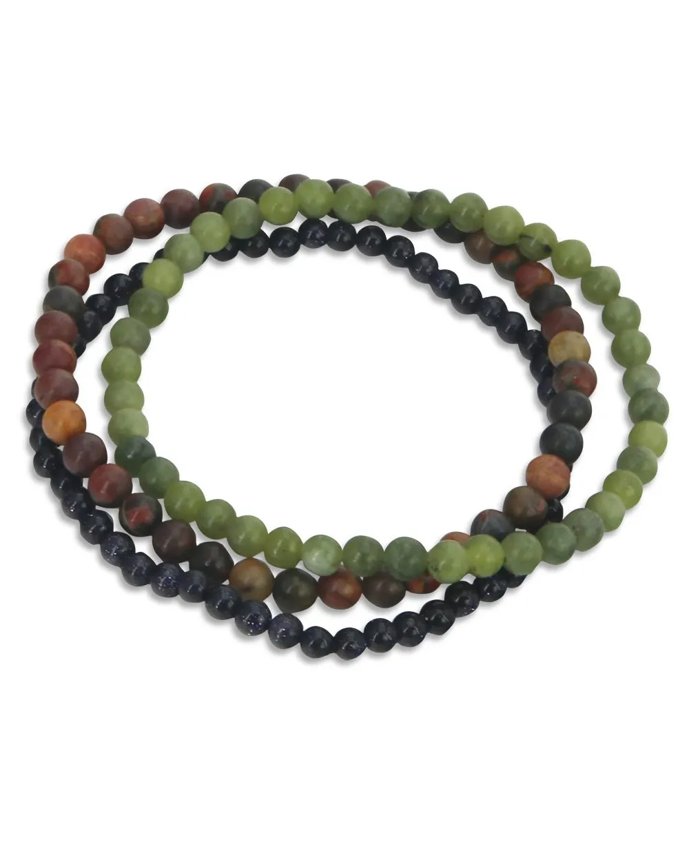 Energy Bracelets for Nurturing and Well-Being, Set of 3