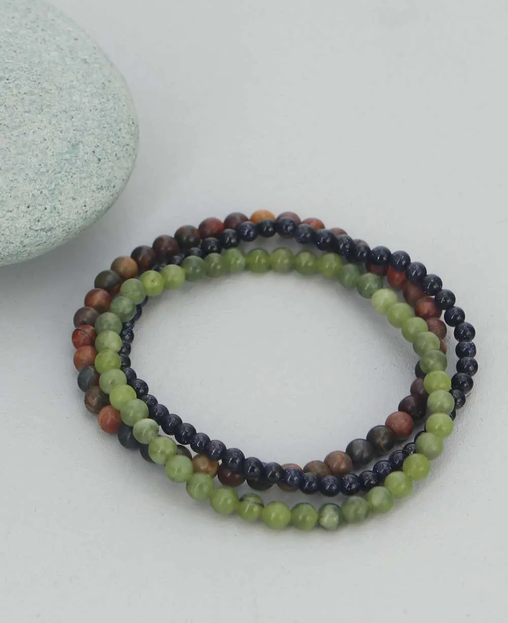 Energy Bracelets for Nurturing and Well-Being, Set of 3