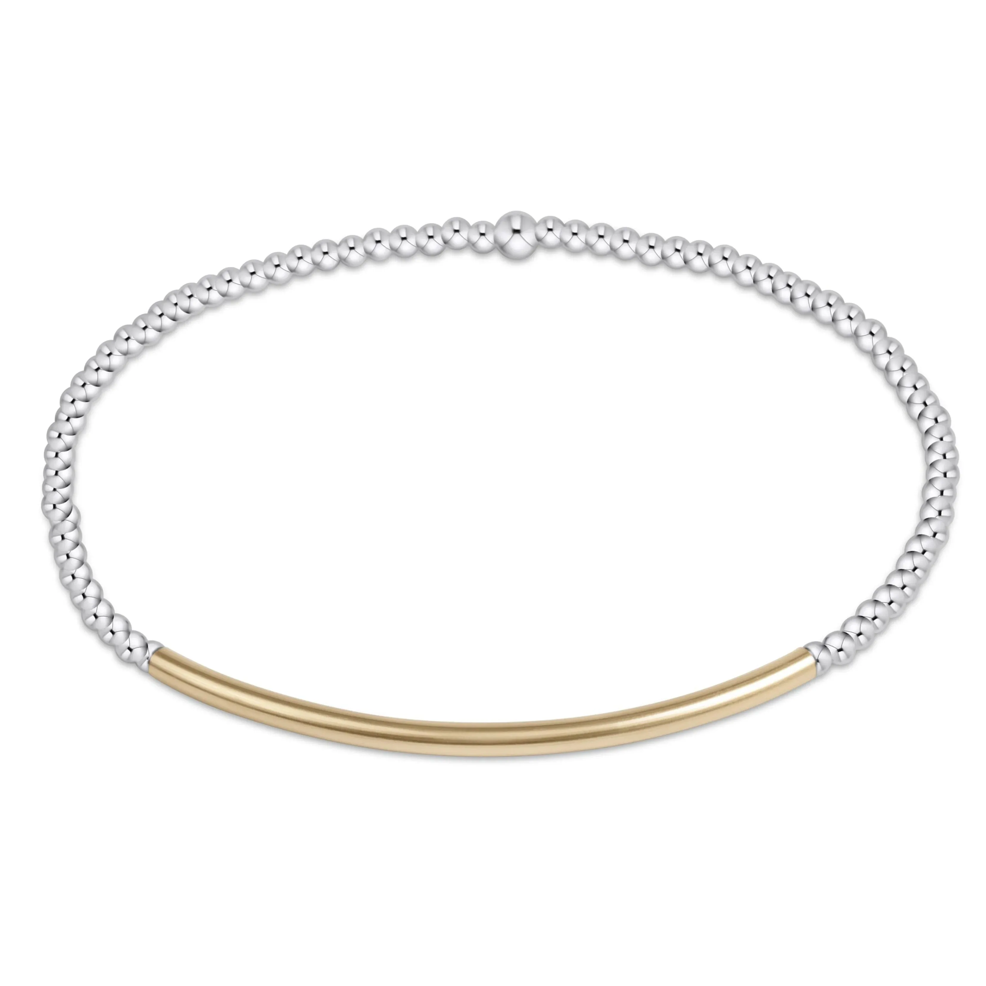 ENewton Classic 2mm Bliss Bar Mixed Metal Bracelet