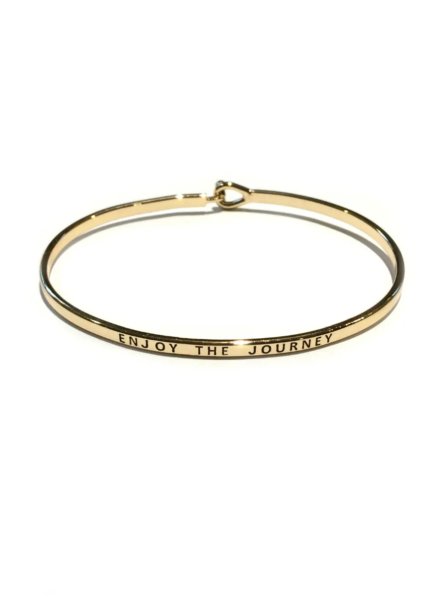 Enjoy the Journey Quote Bracelet