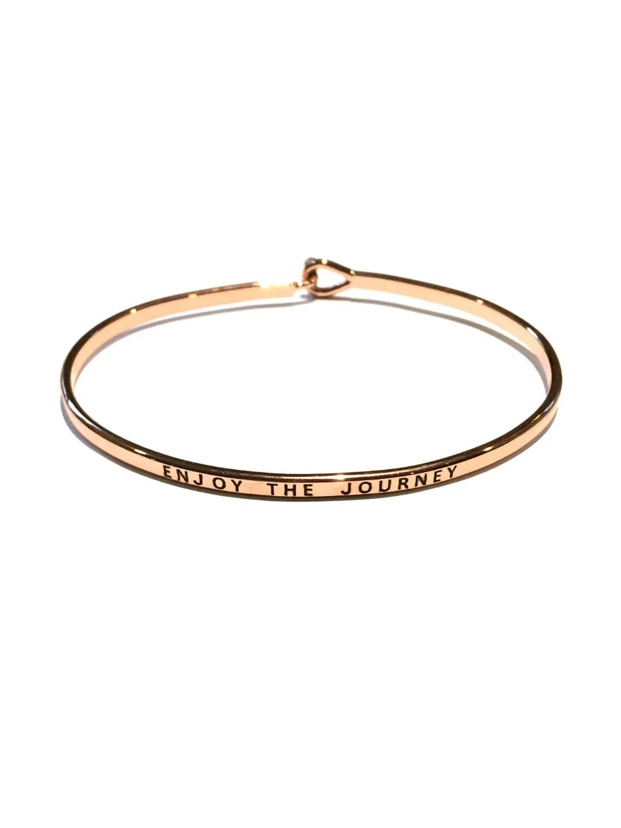 Enjoy the Journey Quote Bracelet