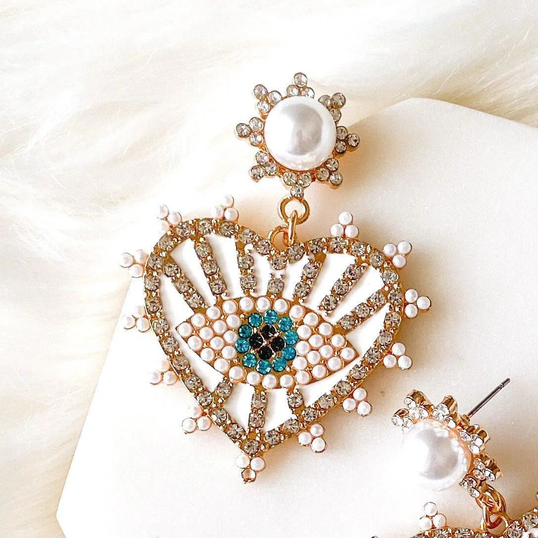 Eye   Heart Earrings