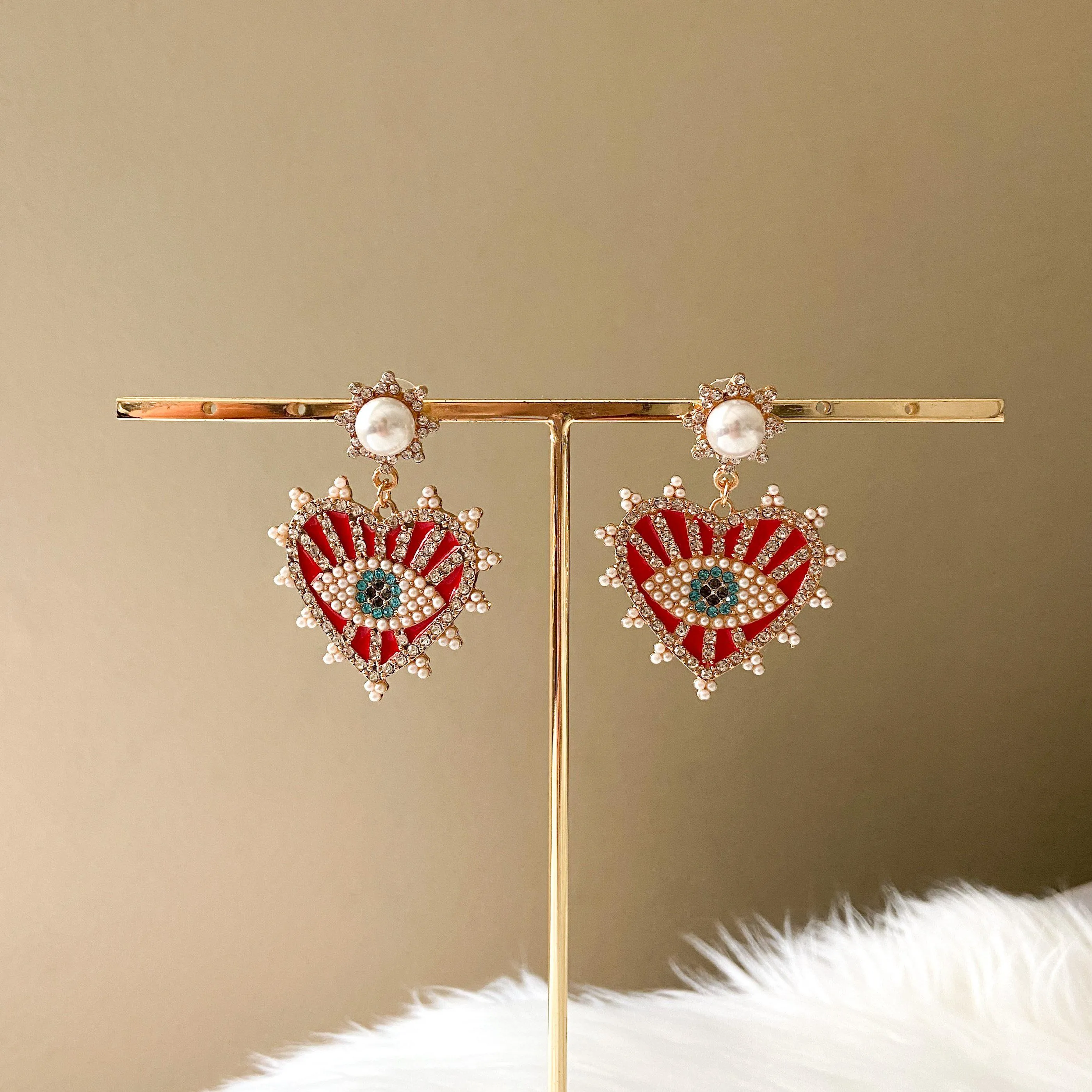 Eye   Heart Earrings